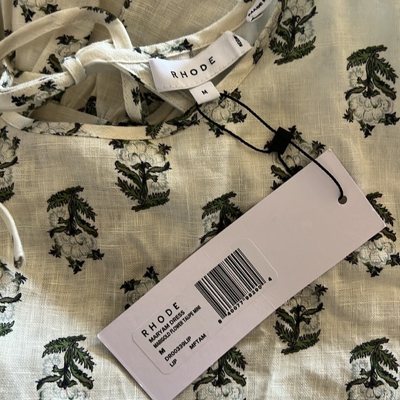 RHODE Midi Linen Dress Size Medium - Picture 4 of 17